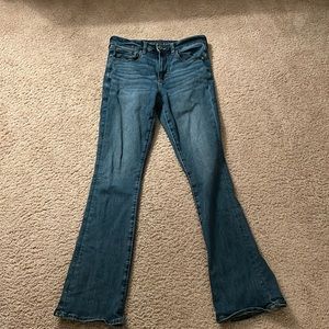 Women’s high rise skinny kick jeans